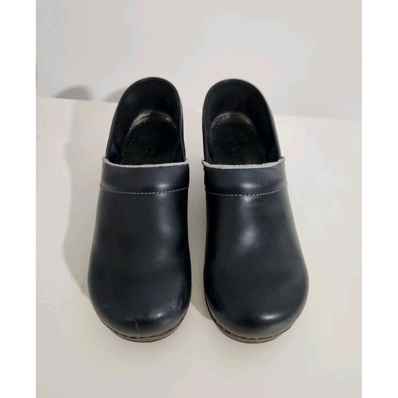 Dansko Shoes - Dansko Professional Nursing Clogs Shoes Black Blue Leather Sz EUR 40 US 9.5-10